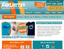 Tablet Screenshot of captjerrys.com